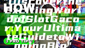 "Discover the Exciting World of Slot Gacor: Your Ultimate Guide to Winning Big"