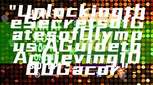 "Unlocking the Secrets of Gates of Olympus: A Guide to Achieving 1000 Gacor"